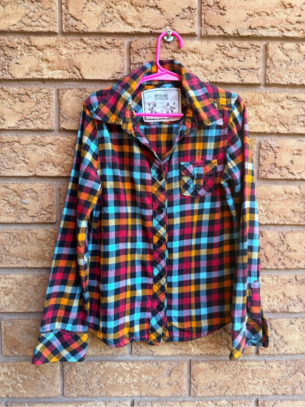 💫10/$25 • Mossimo Supply Co. Multicolour Plaid Button Down Cotton Shirt